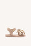 LEATHER FLOWER SANDALS MARINETTE