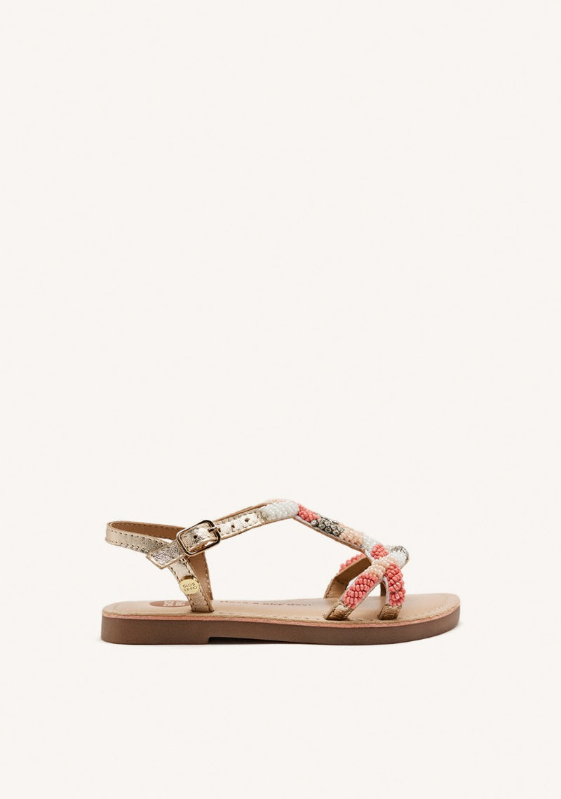 LEATHER BEADED SANDALS DIXMONT