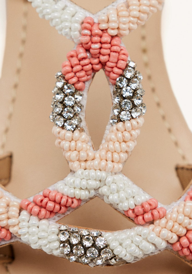 LEATHER BEADED SANDALS DIXMONT