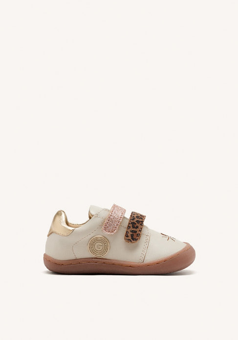 GIOSEPPO Corofin Pantofole Bimba 0-24 Mesi - Stivaletto Bianco Con Orsetto, Morbido E Antiscivolo
