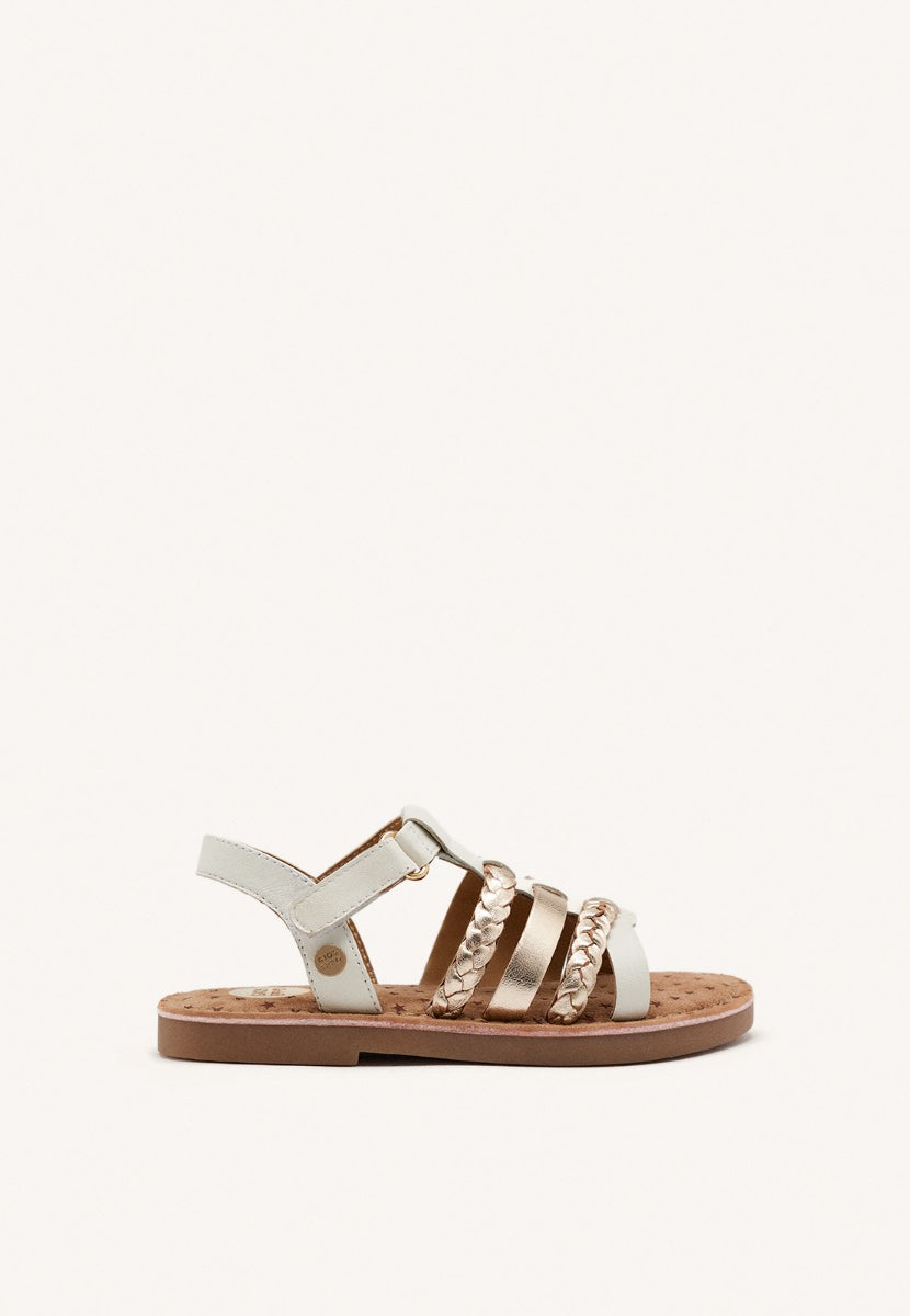 BRAIDED LEATHER SANDALS POYSIPPI