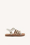 BRAIDED LEATHER SANDALS POYSIPPI
