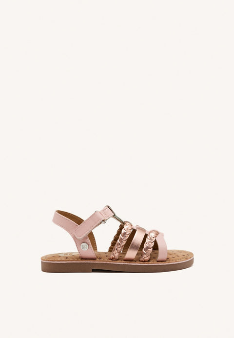 BRAIDED LEATHER SANDALS POYSIPPI