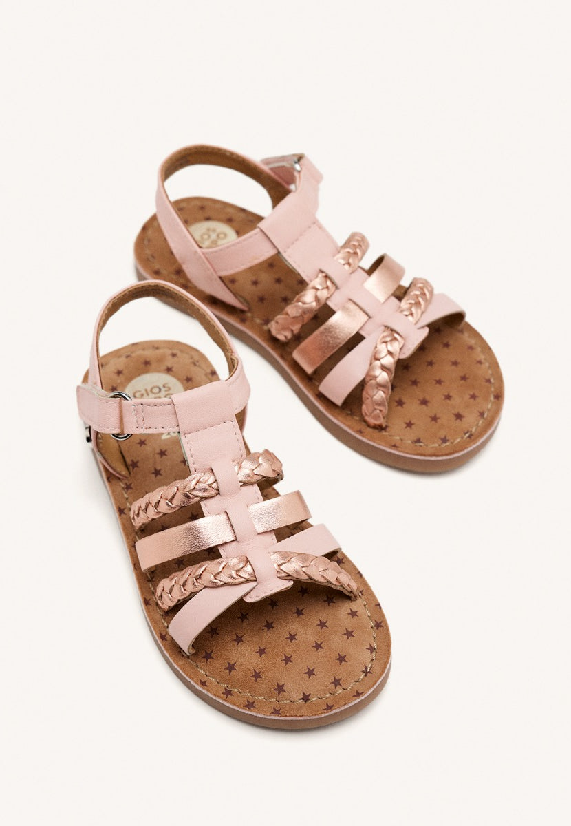 BRAIDED LEATHER SANDALS POYSIPPI