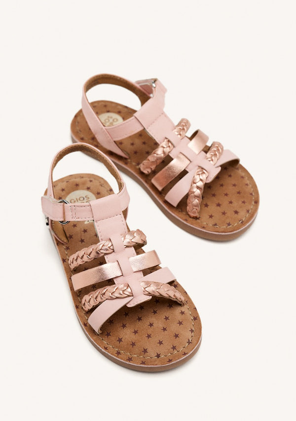 BRAIDED LEATHER SANDALS POYSIPPI