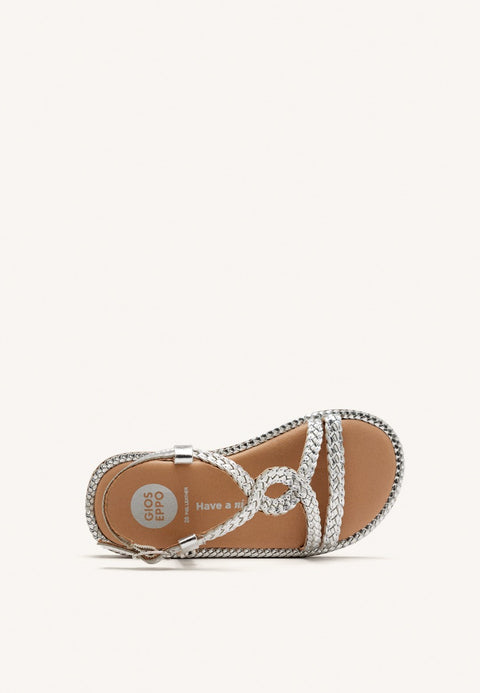 BRAIDED LEATHER SANDALS VIROQUA