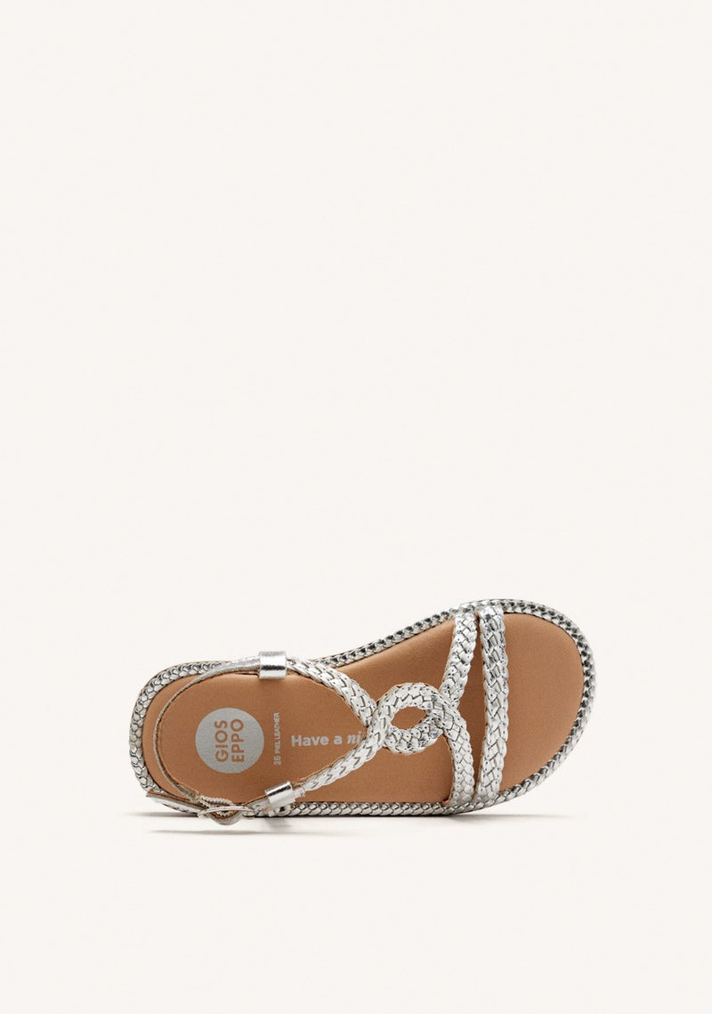 BRAIDED LEATHER SANDALS VIROQUA