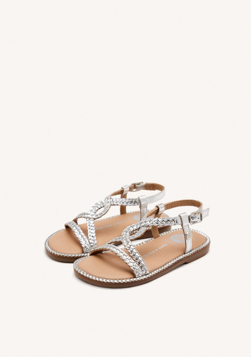 BRAIDED LEATHER SANDALS VIROQUA