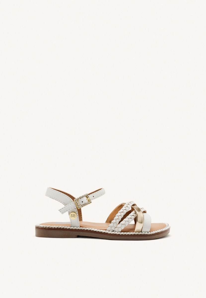 BRAIDED LEATHER SANDALS MEDARY