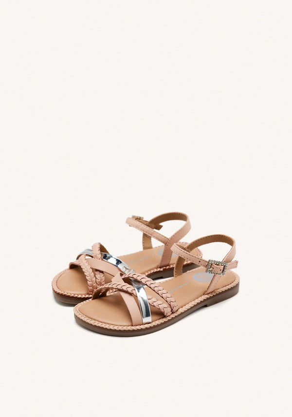 BRAIDED LEATHER SANDALS MEDARY