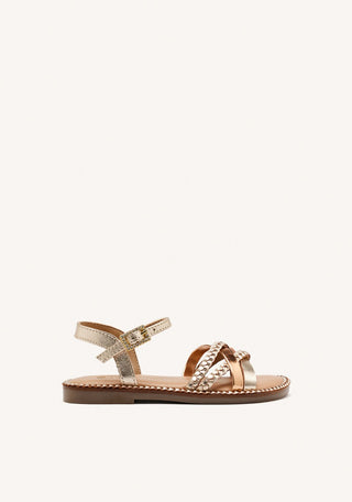SANDALIAS PIEL TRENZADA MEDARY