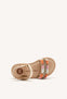 SANDALIAS ABALORIOS PIEL METALIZADA BURNETT