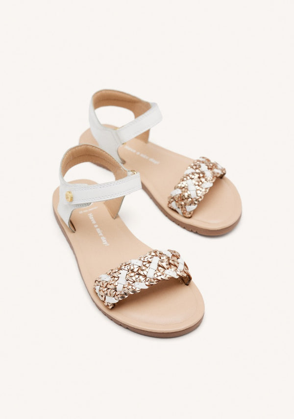 SANDALI PELLE INTRECCIATA LEMINGTON