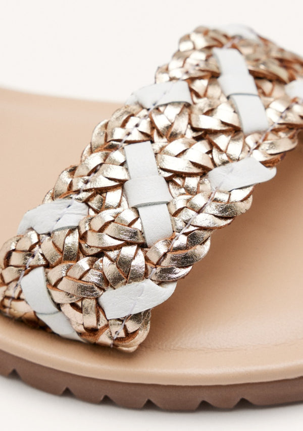SANDALI PELLE INTRECCIATA LEMINGTON
