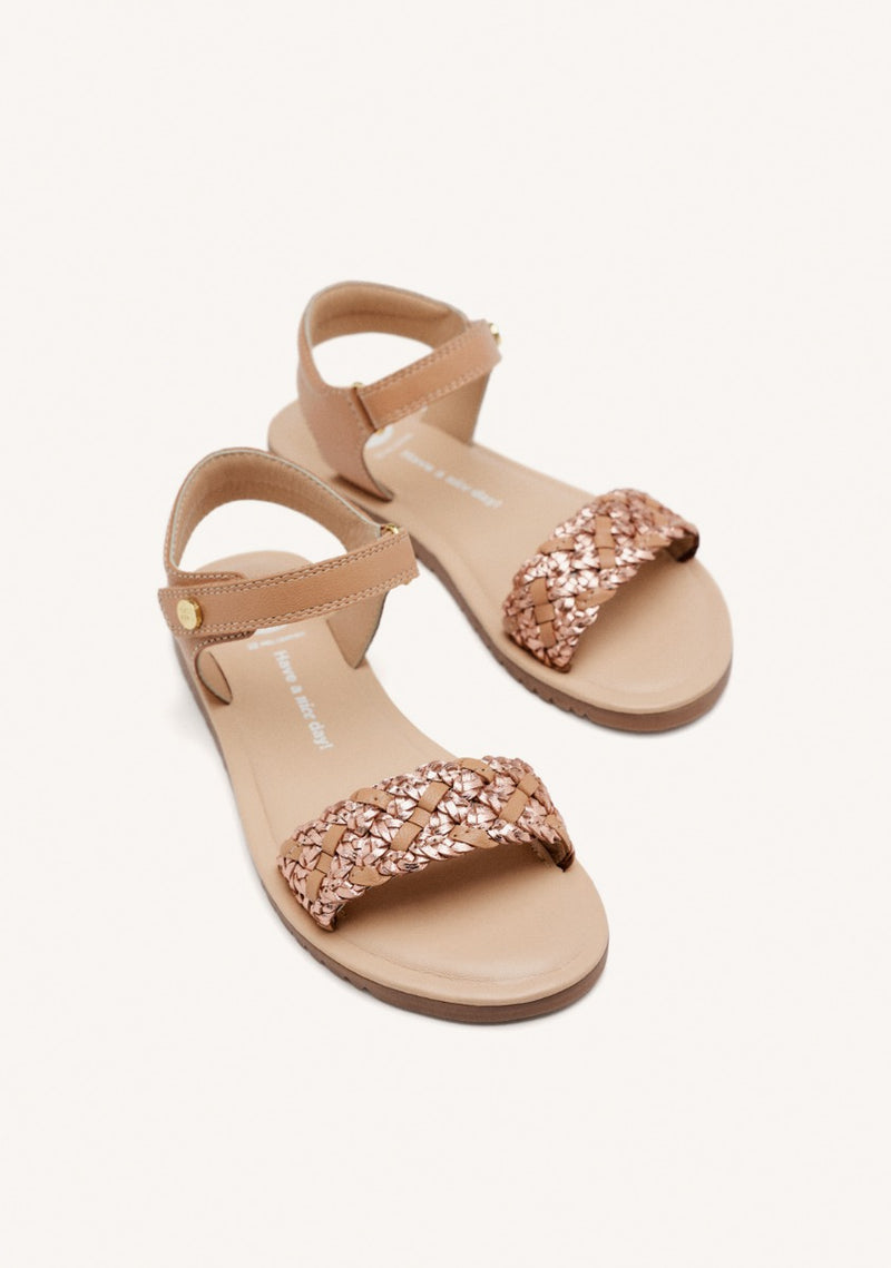 BRAIDED LEATHER SANDALS LEMINGTON