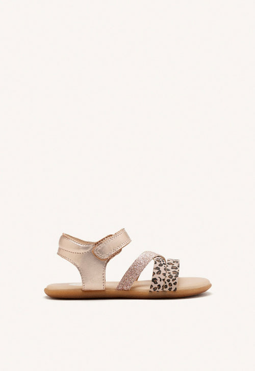 GIOSEPPO BAREFOOT - SANDALIAS LEOPARDO PIEL DRAMMEN