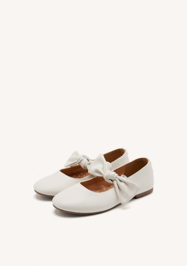 LEATHER MARY-JANE BALLET FLATS BOW ERROL