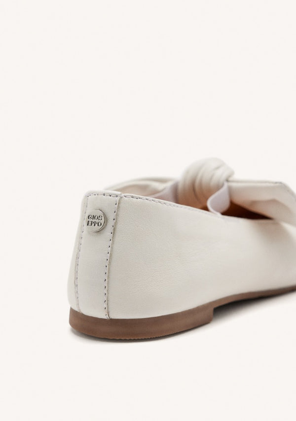 LEATHER MARY-JANE BALLET FLATS BOW ERROL
