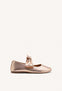LEATHER MARY-JANE BALLET FLATS BOW ERROL