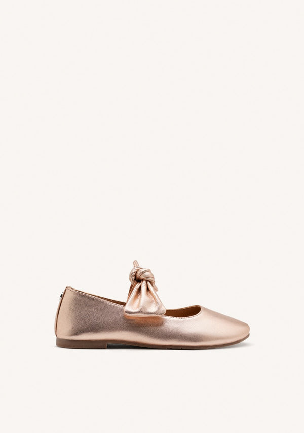 LEATHER MARY-JANE BALLET FLATS BOW ERROL