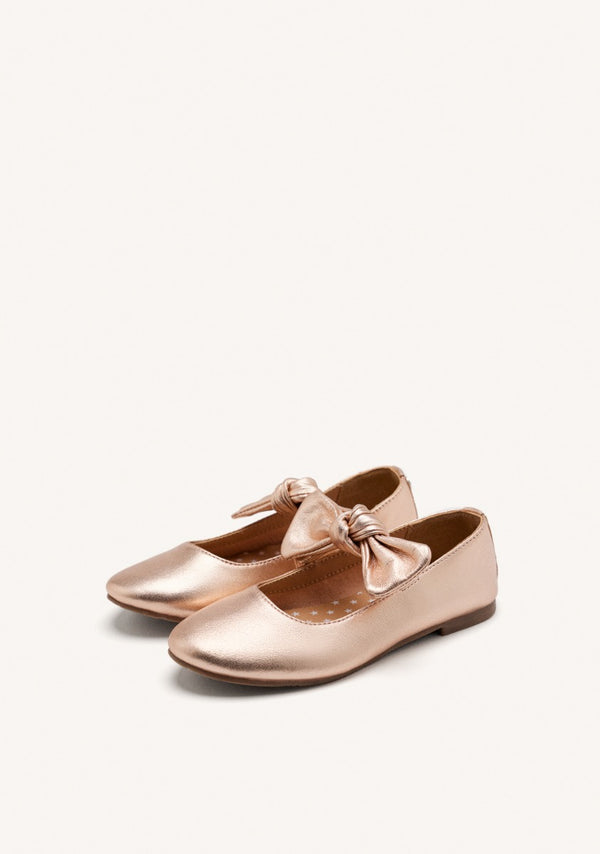 LEATHER MARY-JANE BALLET FLATS BOW ERROL