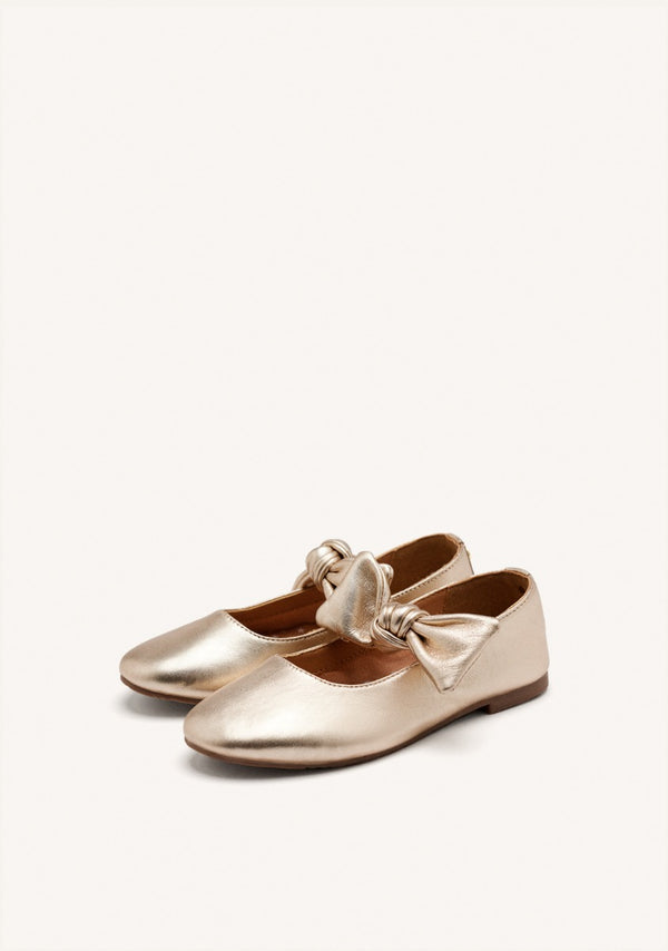 LEATHER MARY-JANE BALLET FLATS BOW ERROL