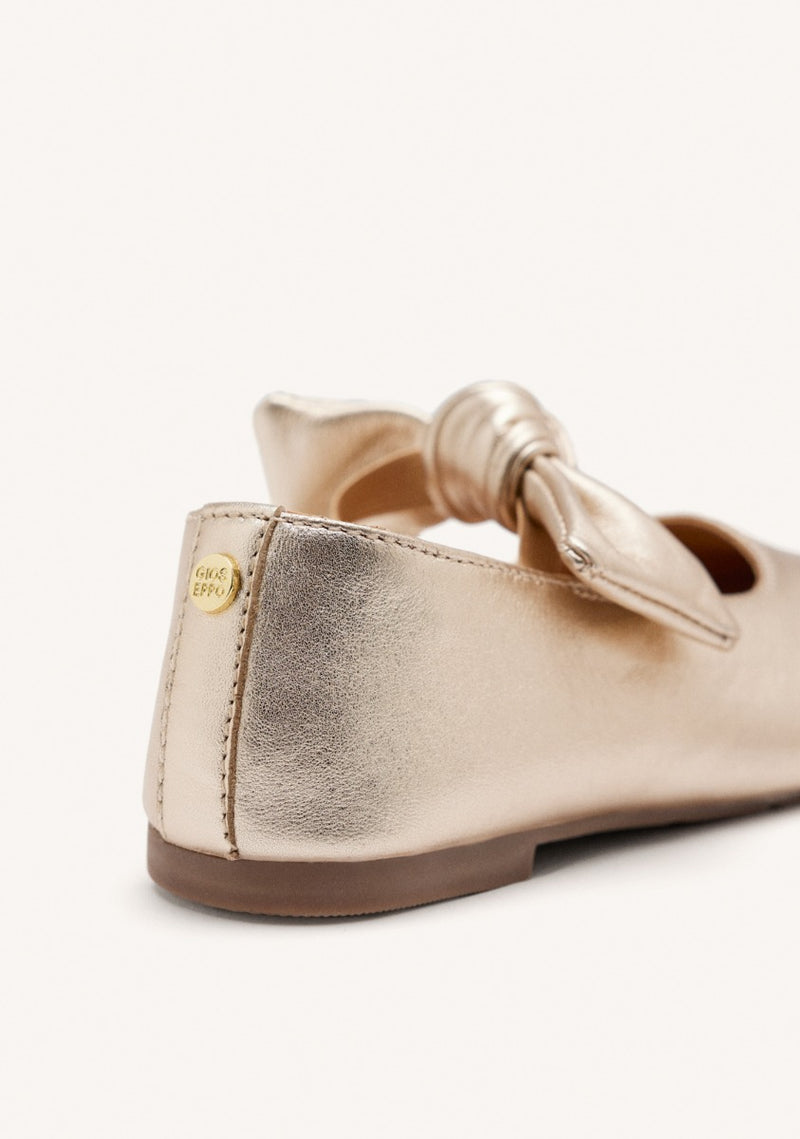 LEATHER MARY-JANE BALLET FLATS BOW ERROL