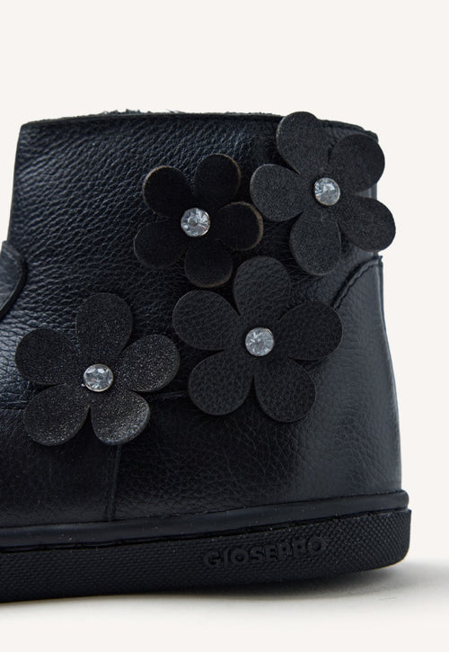 GIOSEPPO BAREFOOT - LEATHER BOOTS FLOWER PEQUOT