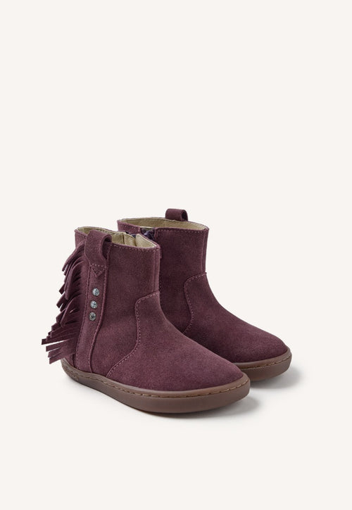 GIOSEPPO BAREFOOT - SUEDE LEATHER BOOTS FRINGES ESTRAL