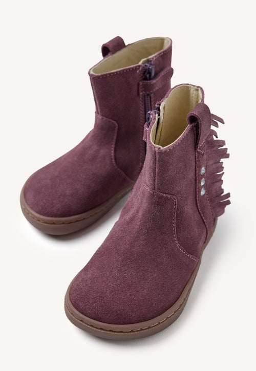 GIOSEPPO BAREFOOT - SUEDE LEATHER BOOTS FRINGES ESTRAL