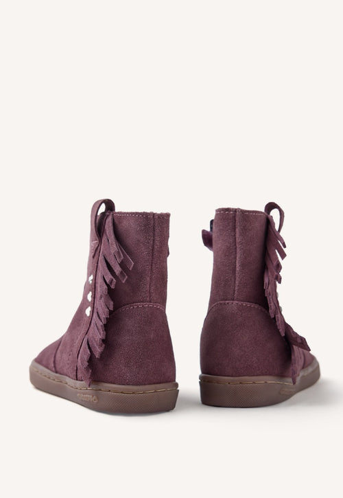 GIOSEPPO BAREFOOT - SUEDE LEATHER BOOTS FRINGES ESTRAL
