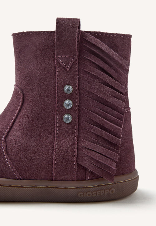 GIOSEPPO BAREFOOT - SUEDE LEATHER BOOTS FRINGES ESTRAL