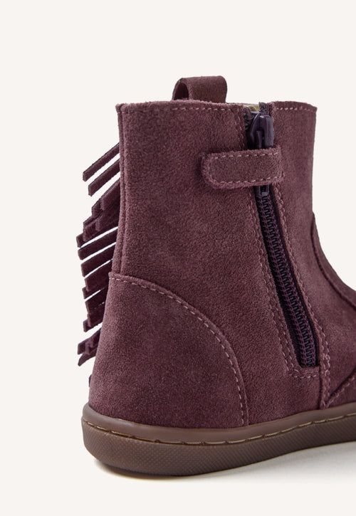 GIOSEPPO BAREFOOT - SUEDE LEATHER BOOTS FRINGES ESTRAL