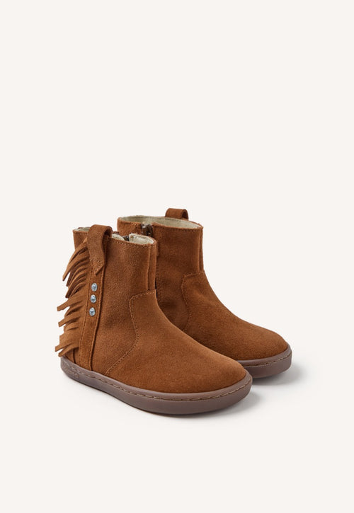 GIOSEPPO BAREFOOT - SUEDE LEATHER BOOTS FRINGES ESTRAL