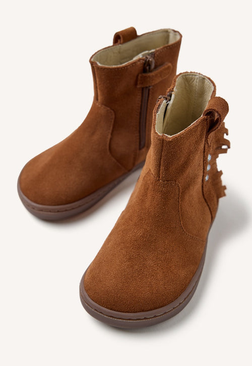 GIOSEPPO BAREFOOT - SUEDE LEATHER BOOTS FRINGES ESTRAL