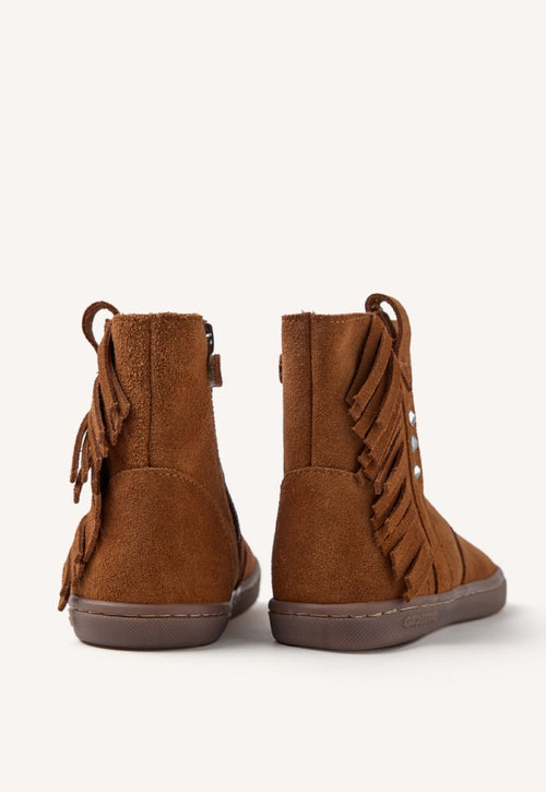 GIOSEPPO BAREFOOT - SUEDE LEATHER BOOTS FRINGES ESTRAL
