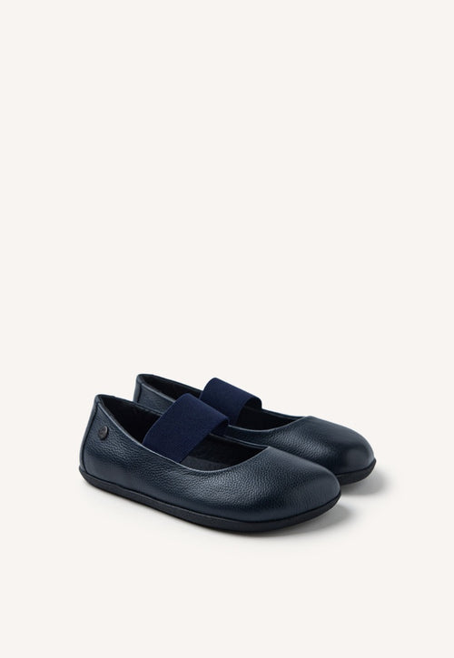 GIOSEPPO BAREFOOT - LEATHER SCHOOL BALLERINAS CORUNNA