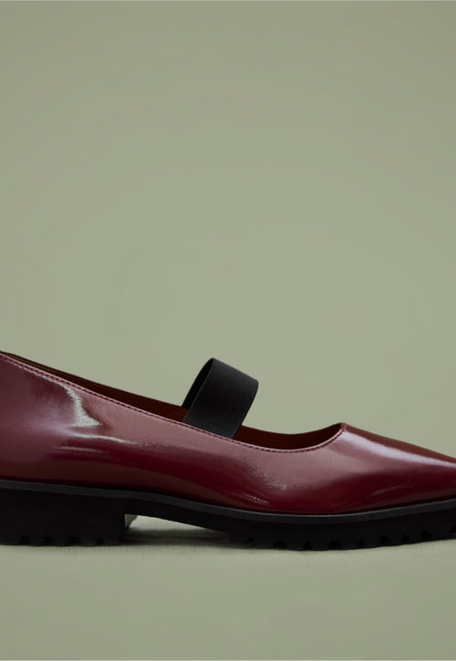 BAILARINAS PIEL EFECTO CHAROL Y SUELA TRACK DOBSINA