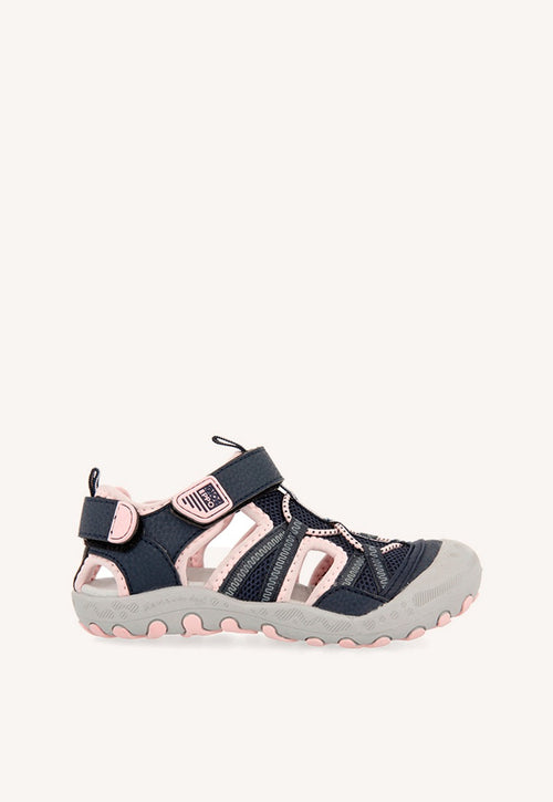 Pink sporty flip flops for girls MAZATLAN