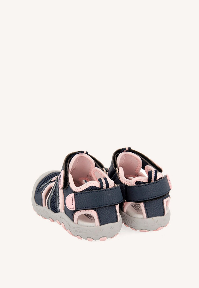 Pink sporty flip flops for girls MAZATLAN