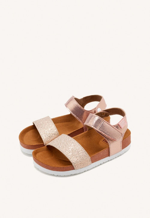 Sandálias de sola bio em cobre para menina MOERS