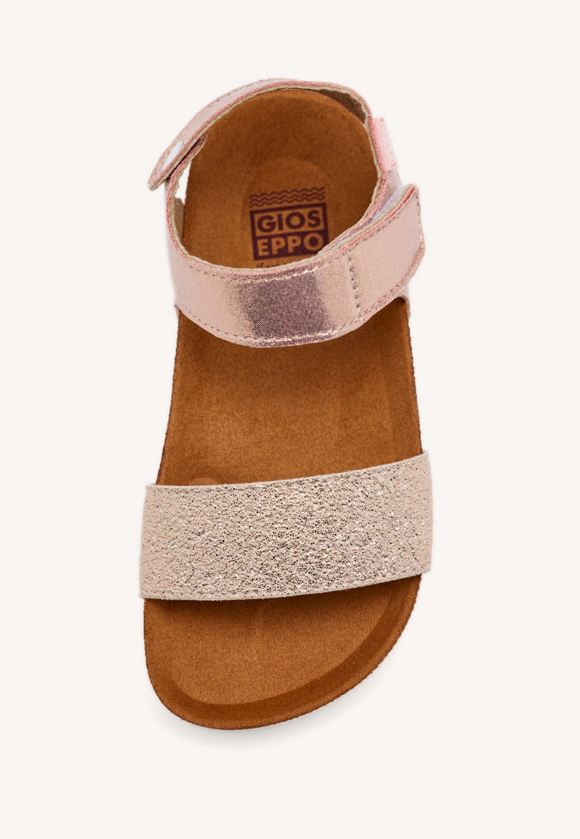 Copper flip flops with waterproof bio sole for girls MOERS