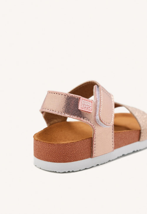 Sandálias de sola bio em cobre para menina MOERS