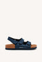 BLUE NAVY BIO SOLE SANDALS WITH ADJUSTABLE CLOSURES FOR BOYS AND GIRLS KRAPINA
