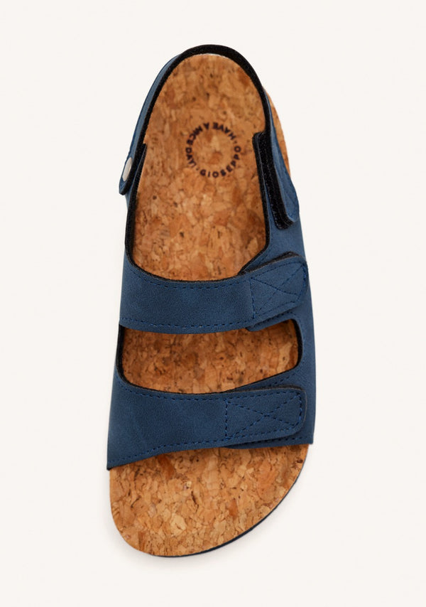 BLUE NAVY BIO SOLE SANDALS WITH ADJUSTABLE CLOSURES FOR BOYS AND GIRLS KRAPINA
