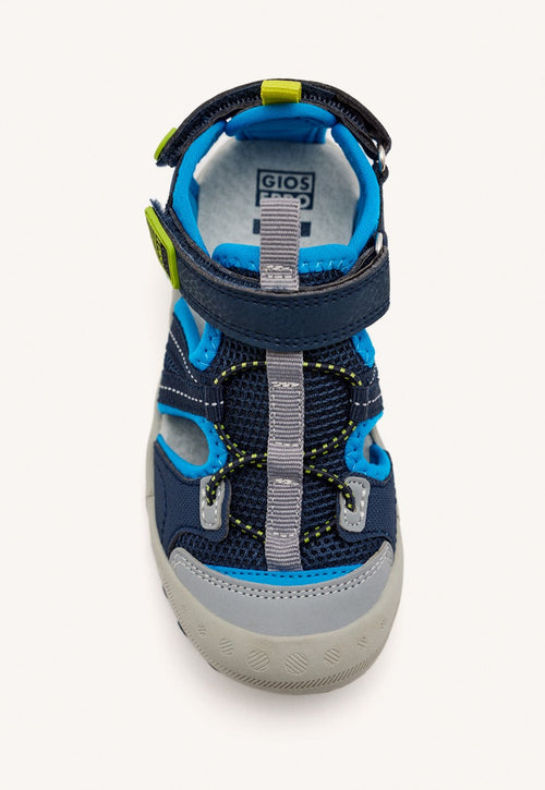 BLUE SPORTS FLIP-FLOPS CALIFORNIA STYLE WITH COLOR ACCENTS FOR BOYS AND GIRLS ADRANO