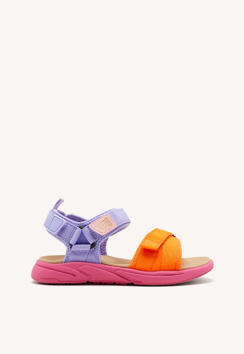 SPORTS SANDALS FUCHSIA COLOR WITH COLOR ACCENTS FOR GIRL AND BOY BUNNEL