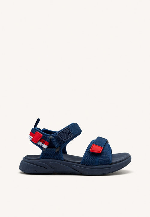 SPORTS FLIP-FLOPS NAVY BLUE WITH COLOR ACCENTS FOR BOYS AND GIRLS BUNNEL