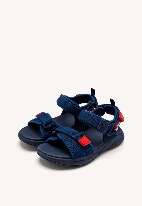 SPORTS FLIP-FLOPS NAVY BLUE WITH COLOR ACCENTS FOR BOYS AND GIRLS BUNNEL