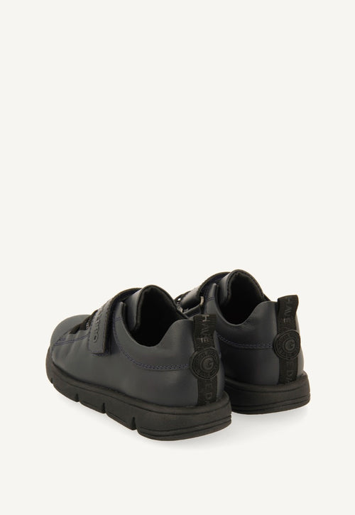 SCHOOL LEATHER TENNIS SHOES WITH ELASTIC LACES HEILIG
